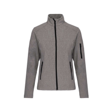 KARIBAN Női 3 rétegű softshell dzseki, Kariban KA400, Marl Grey-XL női dzseki, kabát