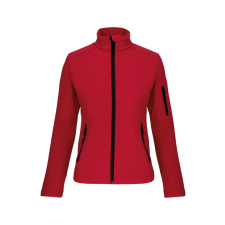 KARIBAN Női 3 rétegű softshell dzseki, Kariban KA400, Red-4XL női dzseki, kabát