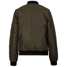 KARIBAN Női bélelt dzseki, cipzáras ujjzsebbel, Kariban KA6123, Deep Khaki-XL