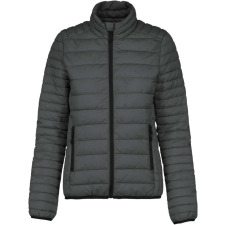 KARIBAN Női bélelt meleg és ultrakönnyű kabát , Kariban KA6121, Marl Dark Grey-XL női dzseki, kabát