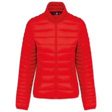 KARIBAN Női bélelt meleg és ultrakönnyű kabát , Kariban KA6121, Red-XL női dzseki, kabát