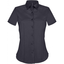 KARIBAN Női blúz Kariban KA532 Ladies&#039; Short-Sleeved Cotton/Elastane Shirt -M, Navy blúz