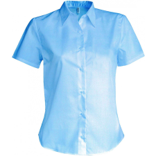 KARIBAN Női blúz Kariban KA540 Ladies&#039; Short-Sleeved non-Iron Shirt -2XL, Bright Sky blúz