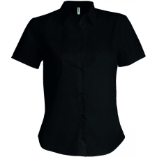 KARIBAN Női blúz Kariban KA540 Ladies&#039; Short-Sleeved non-Iron Shirt -XL, Black blúz
