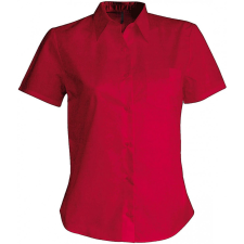 KARIBAN Női blúz Kariban KA548 Judith &gt; Ladies&#039; Short-Sleeved Shirt -2XL, Classic Red blúz
