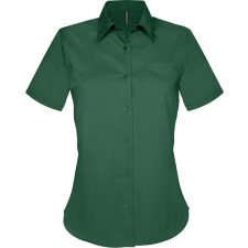 KARIBAN Női blúz Kariban KA548 Judith &gt; Ladies&#039; Short-Sleeved Shirt -2XL, Forest Green blúz