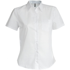KARIBAN Női blúz Kariban KA548 Judith > Ladies' Short-Sleeved Shirt -2XL, White