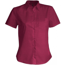 KARIBAN Női blúz Kariban KA548 Judith > Ladies' Short-Sleeved Shirt -2XL, Wine