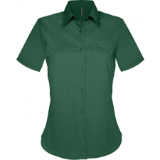 KARIBAN Női blúz Kariban KA548 Judith &gt; Ladies&#039; Short-Sleeved Shirt -3XL, Forest Green blúz