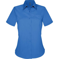 KARIBAN Női blúz Kariban KA548 Judith > Ladies' Short-Sleeved Shirt -3XL, Light Royal Blue