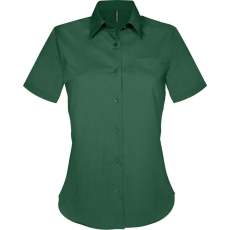 KARIBAN Női blúz Kariban KA548 Judith > Ladies' Short-Sleeved Shirt -4XL, Forest Green