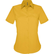 KARIBAN Női blúz Kariban KA548 Judith > Ladies' Short-Sleeved Shirt -M, Yellow