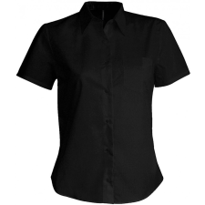 KARIBAN Női blúz Kariban KA548 Judith &gt; Ladies&#039; Short-Sleeved Shirt -S, Black blúz