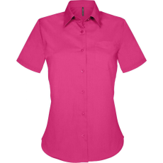 KARIBAN Női blúz Kariban KA548 Judith > Ladies' Short-Sleeved Shirt -XL, Fuchsia