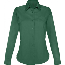 KARIBAN Női blúz Kariban KA549 Jessica &gt; Ladies&#039; Long-Sleeved Shirt -2XL, Forest Green blúz