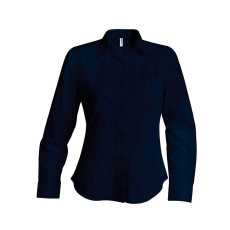 KARIBAN Női blúz Kariban KA549 Jessica > Ladies' Long-Sleeved Shirt -2XL, Navy
