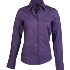 KARIBAN Női blúz Kariban KA549 Jessica > Ladies' Long-Sleeved Shirt -2XL, Purple