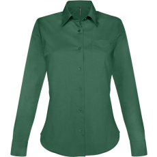 KARIBAN Női blúz Kariban KA549 Jessica > Ladies' Long-Sleeved Shirt -3XL, Forest Green