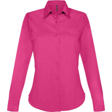 KARIBAN Női blúz Kariban KA549 Jessica &gt; Ladies&#039; Long-Sleeved Shirt -3XL, Fuchsia blúz