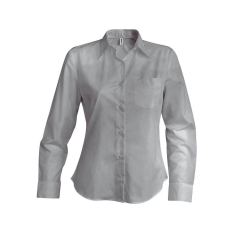 KARIBAN Női blúz Kariban KA549 Jessica > Ladies' Long-Sleeved Shirt -3XL, Silver