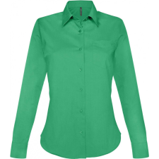KARIBAN Női blúz Kariban KA549 Jessica &gt; Ladies&#039; Long-Sleeved Shirt -4XL, Kelly Green blúz