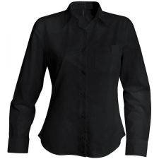 KARIBAN Női blúz Kariban KA549 Jessica &gt; Ladies&#039; Long-Sleeved Shirt -M, Black blúz