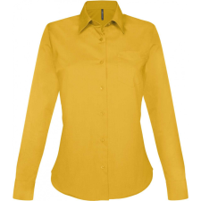 KARIBAN Női blúz Kariban KA549 Jessica &gt; Ladies&#039; Long-Sleeved Shirt -S, Yellow blúz
