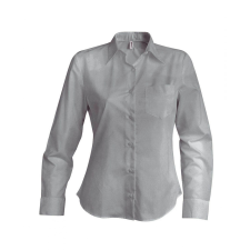 KARIBAN Női blúz Kariban KA549 Jessica &gt; Ladies&#039; Long-Sleeved Shirt -XS, Marl Storm Grey blúz