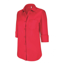 KARIBAN Női blúz Kariban KA558 Ladies&#039; 3/4 Sleeved Shirt -2XL, Classic Red blúz