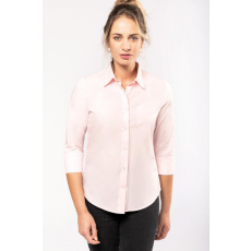 KARIBAN Női blúz Kariban KA558 Ladies' 3/4 Sleeved Shirt -2XL, Pale Pink