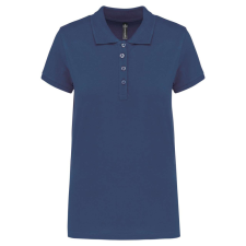 KARIBAN Női galléros piké póló, rövid ujjú, Kariban KA255, Deep Blue-XL női póló