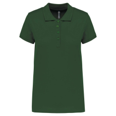 KARIBAN Női galléros piké póló, rövid ujjú, Kariban KA255, Forest Green-3XL