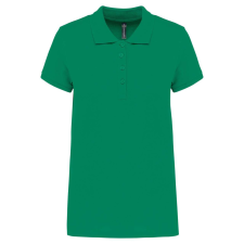 KARIBAN Női galléros piké póló, rövid ujjú, Kariban KA255, Kelly Green-2XL női póló