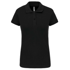 KARIBAN Női galléros sztreccs piké póló, Kariban KA240, Black-XL női póló