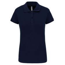 KARIBAN Női galléros sztreccs piké póló, Kariban KA240, Navy-XS női póló