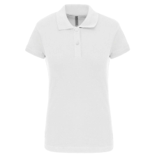 KARIBAN Női galléros sztreccs piké póló, Kariban KA240, White-L női póló