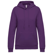 KARIBAN Női kapucnis pulóver KA473, Purple-M női pulóver, kardigán