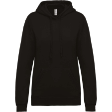 KARIBAN Női kapucnis pulóver, Kariban KA473, Black-XL női pulóver, kardigán