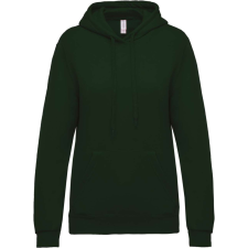 KARIBAN Női kapucnis pulóver, Kariban KA473, Forest Green-L női pulóver, kardigán