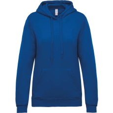 KARIBAN Női kapucnis pulóver, Kariban KA473, Light Royal Blue-XS