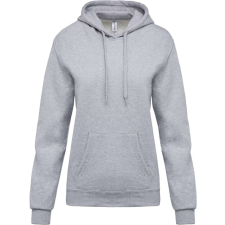KARIBAN Női kapucnis pulóver, Kariban KA473, Oxford Grey-XL női pulóver, kardigán