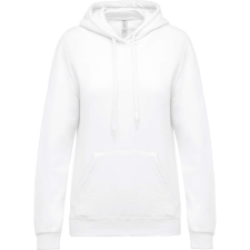 KARIBAN Női kapucnis pulóver, Kariban KA473, White-M női pulóver, kardigán