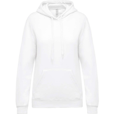 KARIBAN Női kapucnis pulóver, Kariban KA473, White-S