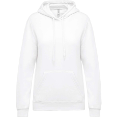 KARIBAN Női kapucnis pulóver, Kariban KA473, White-XL