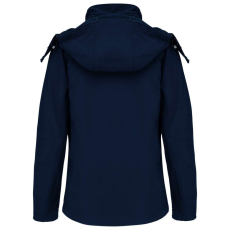 KARIBAN Női kapucnis softshell dzseki, Kariban KA414, Navy-3XL