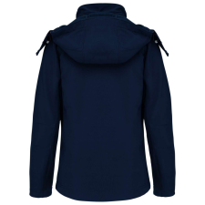 KARIBAN Női kapucnis softshell dzseki, Kariban KA414, Navy-XL női dzseki, kabát