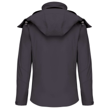 KARIBAN Női kapucnis softshell dzseki, Kariban KA414, Titanium-3XL női dzseki, kabát
