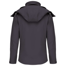 KARIBAN Női kapucnis softshell dzseki, Kariban KA414, Titanium-XL