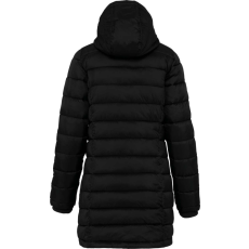 KARIBAN Női kapucnis steppelt kabát, Kariban KA6129, Black-M