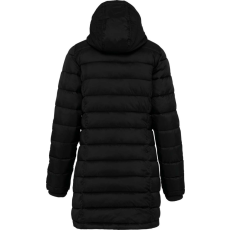KARIBAN Női kapucnis steppelt kabát, Kariban KA6129, Black-S